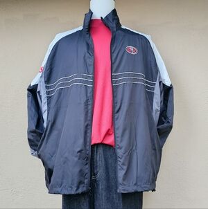 NFL 49ers Team Apparel Reebok Polyester Windbreaker Size XL